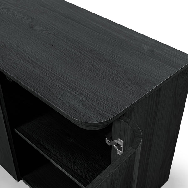 Safavieh Liadonna 4 Door Wood Sideboard - Elegant Storage Solution For Contemporary And Traditional Spaces Black Wood Sfv4216a