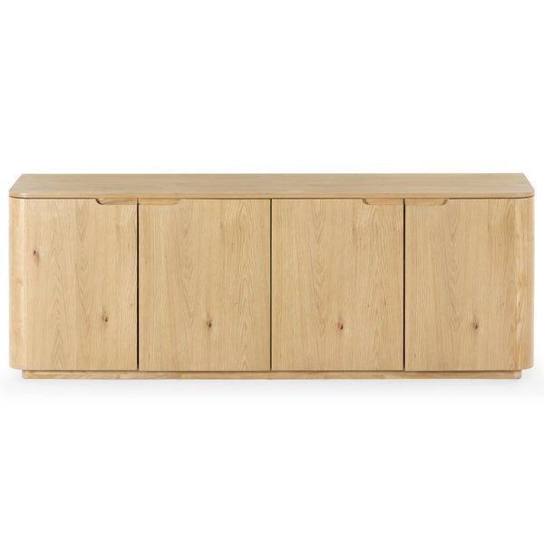 Safavieh Liadonna 4 Door Wood Sideboard - Elegant Storage Solution For Contemporary And Traditional Spaces Natural Wood Sfv4216b