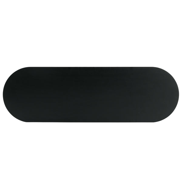 Safavieh Rikki Fluted 1 Drawer Wood Console Table - Stylish Storage Solution For Modern Home Decor Black Wood Sfv4221a