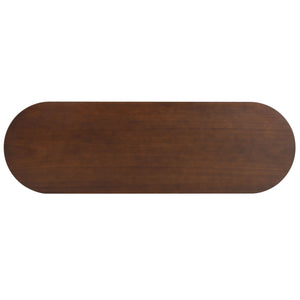 Safavieh Rikki Fluted 1 Drawer Wood Console Table - Stylish Storage Solution For Modern Home Decor Walnut Wood Sfv4221b