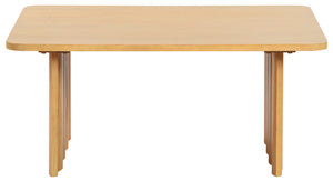 Safavieh Yurina Rectangle Wood Coffee Table - Elegant Design For Modern Living Spaces, Durable & Timeless Appeal Natural Wood Sfv4222a