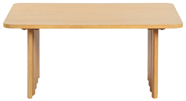 Safavieh Yurina Rectangle Wood Coffee Table - Elegant Design For Modern Living Spaces, Durable & Timeless Appeal Natural Wood Sfv4222a