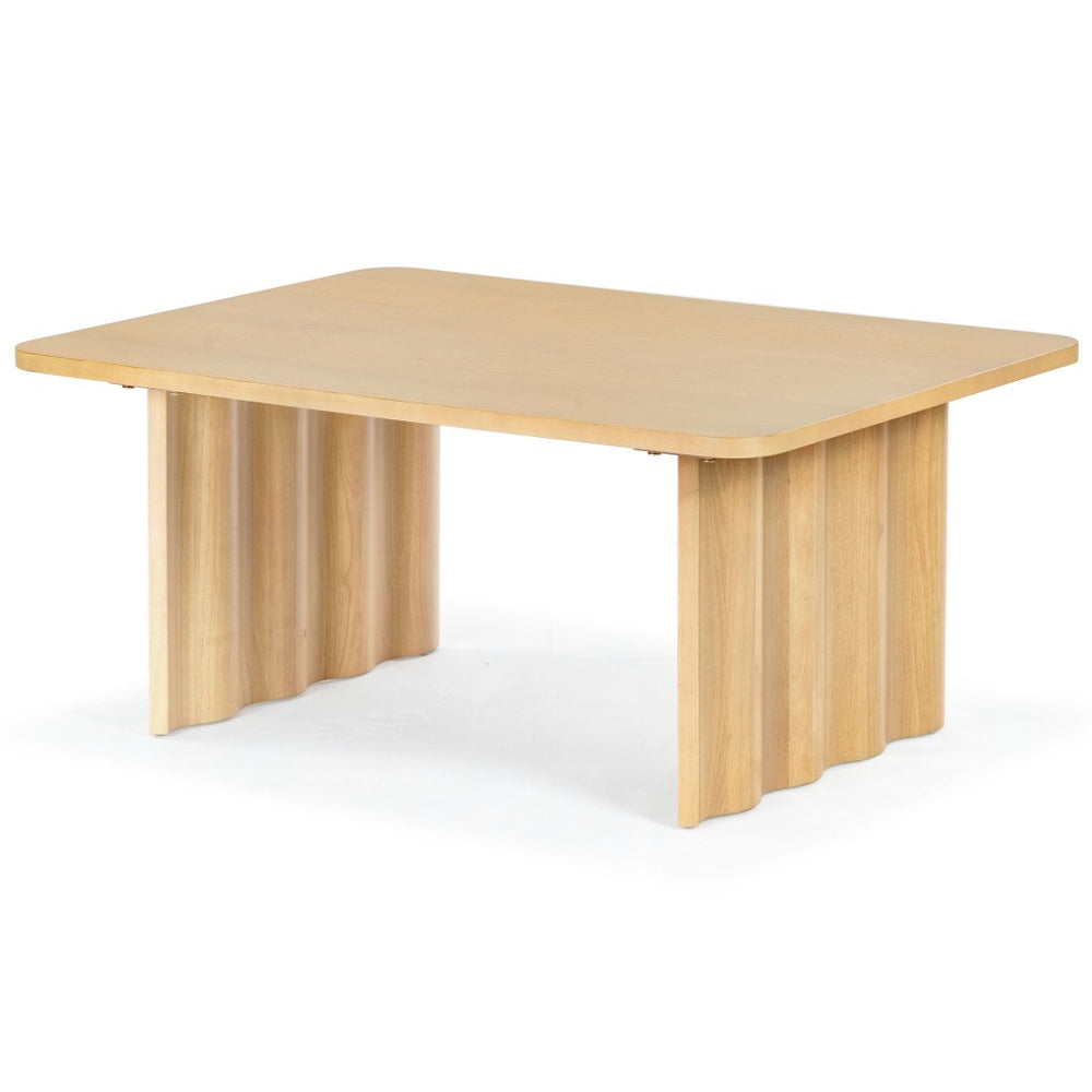 Safavieh YURINA Rectangle Wood Coffee Table - Modern Minimalist Design for Stylish Living Room Decor Natural SFV4222A