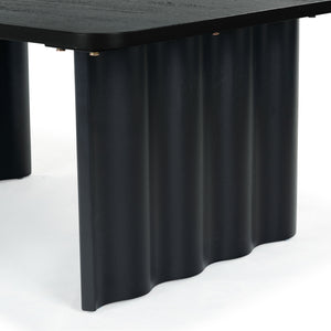 Safavieh Yurina Rectangle Wood Coffee Table - Elegant Design For Modern Living Spaces, Durable & Timeless Appeal Black Wood Sfv4222b