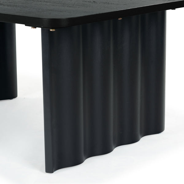 Safavieh Yurina Rectangle Wood Coffee Table - Elegant Design For Modern Living Spaces, Durable & Timeless Appeal Black Wood Sfv4222b