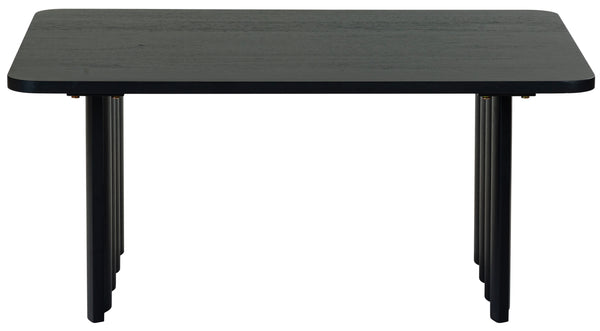 Safavieh Yurina Rectangle Wood Coffee Table - Elegant Design For Modern Living Spaces, Durable & Timeless Appeal Black Wood Sfv4222b