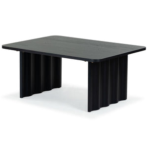 Safavieh YURINA Rectangle Wood Coffee Table - Modern Minimalist Design for Stylish Living Room Decor Black SFV4222B