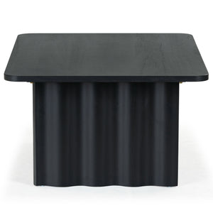 Safavieh Yurina Rectangle Wood Coffee Table - Elegant Design For Modern Living Spaces, Durable & Timeless Appeal Black Wood Sfv4222b