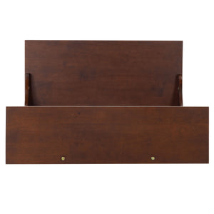 Safavieh Pitta Wood 1 Drawer Hall Tree – Elegant Walnut Design With Gold Accents For Stylish Entryway Storage Walnut ,Gold Wood ,Metal Sfv4224a-2bx