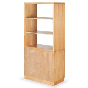 Safavieh Roades Glass Cabinet Bookcase – Stylish Wood Design With Glass Panels For Elegant Home Organization Natural Wood ,Glass ,Metal Sfv4225b-2bx