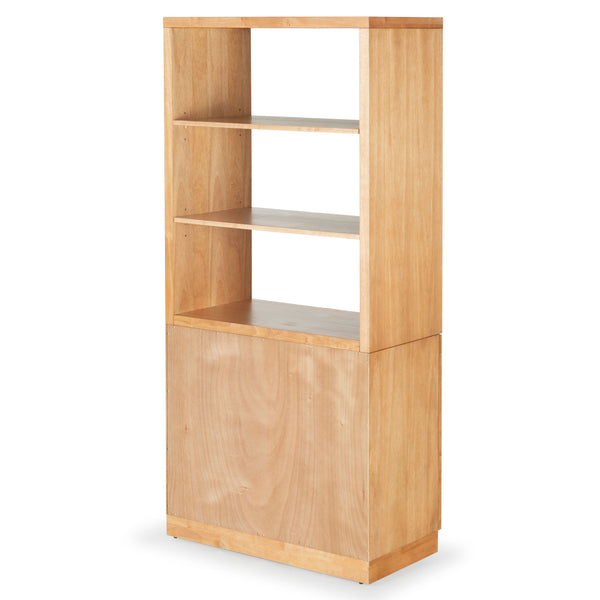 Safavieh Roades Glass Cabinet Bookcase – Stylish Wood Design With Glass Panels For Elegant Home Organization Natural Wood ,Glass ,Metal Sfv4225b-2bx