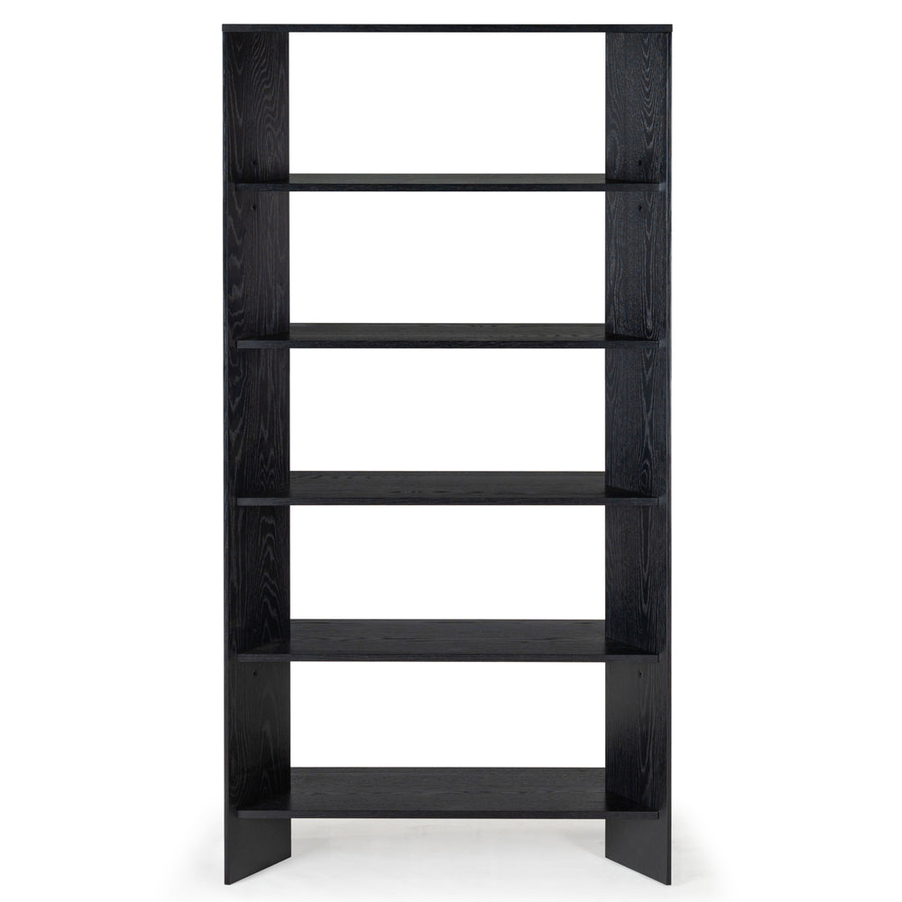 Safavieh Norrington Wood 5 Shelf Bookshelf - Stylish Storage Solution For Your Living Space And Office Decor Black Wood Sfv4227a