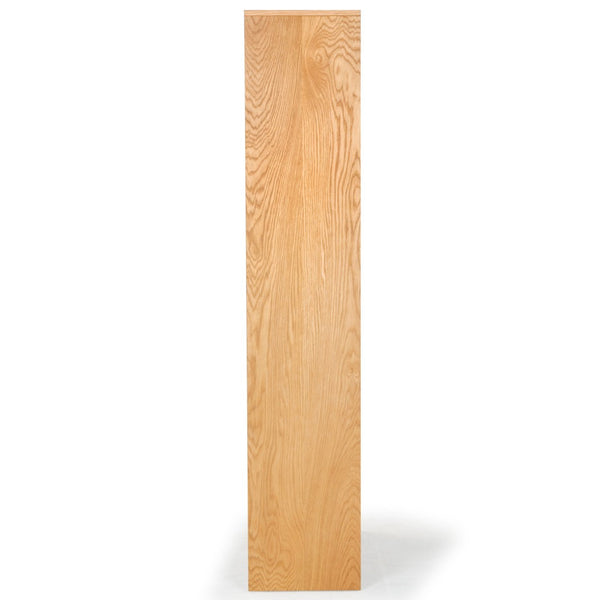 Safavieh NORRINGTON Wood 5-Shelf Bookshelf - Contemporary Storage Solution for Home, Office & Display Decor Natural SFV4227B