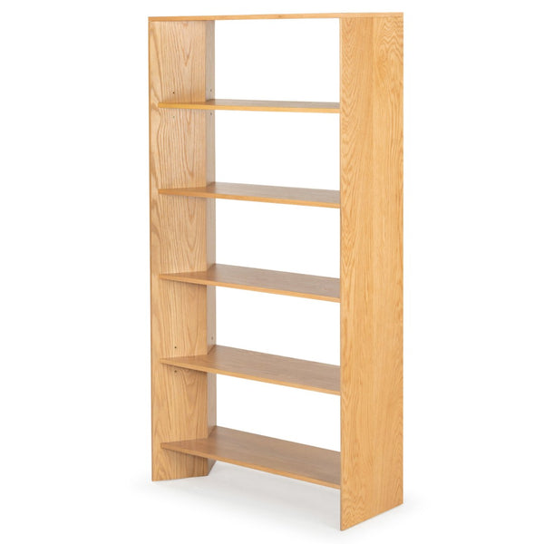 Safavieh NORRINGTON Wood 5-Shelf Bookshelf - Contemporary Storage Solution for Home, Office & Display Decor Natural SFV4227B