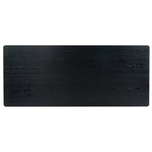 Safavieh Jaylessa Wood 4 Drawer Desk - Stylish And Functional Workspace Solution For Home Or Office Use Black Wood ,Metal Sfv4230b-3bx