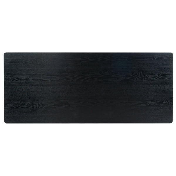 Safavieh Jaylessa Wood 4 Drawer Desk - Stylish And Functional Workspace Solution For Home Or Office Use Black Wood ,Metal Sfv4230b-3bx