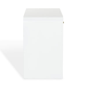 Safavieh Liabella Curved Front White Writing Desk with Two Drawers for Modern Home Office SFV4233A