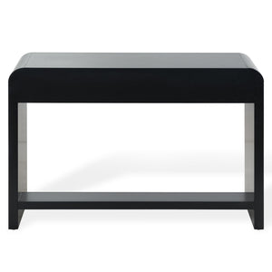 Liabella Curved 2-Drawer Desk With Wood Top And Metal Frame – Compact Ergonomic Workspace, Stylish Storage