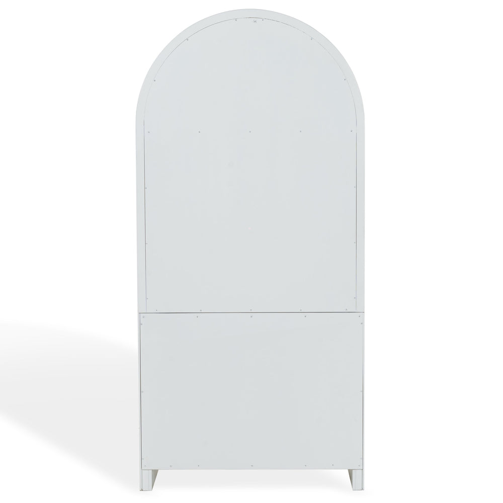 Safavieh Liabella 5 Shelf Wood Bookcase - Stylish Home Storage Solution For Books And Decor Showcase White ,Natural Wood ,Metal Sfv4234a-2bx