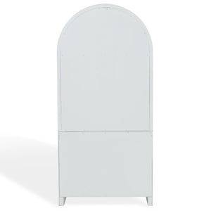 Safavieh Liabella 5 Shelf Wood Bookcase - Stylish Home Storage Solution For Books And Decor Showcase White ,Natural Wood ,Metal Sfv4234a-2bx