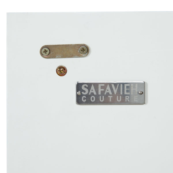 Safavieh Liabella 5 Shelf Wood Bookcase - Stylish Home Storage Solution For Books And Decor Showcase White ,Natural Wood ,Metal Sfv4234a-2bx