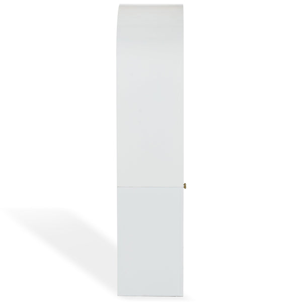 Safavieh Liabella 5 Shelf Wood Bookcase - Stylish Home Storage Solution For Books And Decor Showcase White ,Natural Wood ,Metal Sfv4234a-2bx