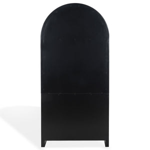 Safavieh Liabella 5 Shelf Wood Bookcase - Stylish Home Storage Solution For Books And Decor Showcase Black ,White Wood ,Metal Sfv4234b-2bx