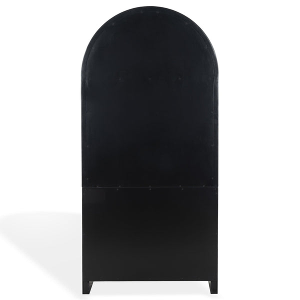 Safavieh Liabella 5 Shelf Wood Bookcase - Stylish Home Storage Solution For Books And Decor Showcase Black ,White Wood ,Metal Sfv4234b-2bx