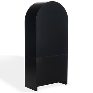 Safavieh Liabella 5 Shelf Wood Bookcase - Stylish Home Storage Solution For Books And Decor Showcase Black ,White Wood ,Metal Sfv4234b-2bx