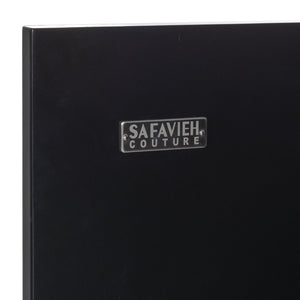 Safavieh Liabella 5 Shelf Wood Bookcase - Stylish Home Storage Solution For Books And Decor Showcase Black ,White Wood ,Metal Sfv4234b-2bx