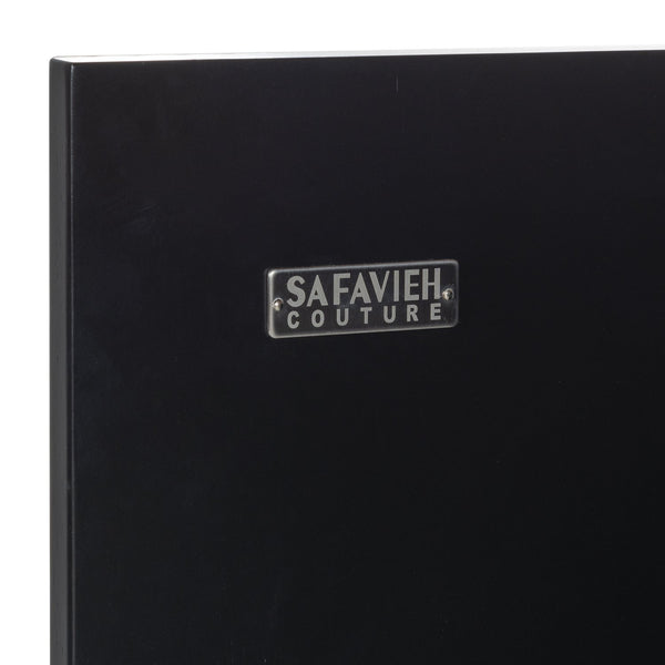 Safavieh Liabella 5 Shelf Wood Bookcase - Stylish Home Storage Solution For Books And Decor Showcase Black ,White Wood ,Metal Sfv4234b-2bx