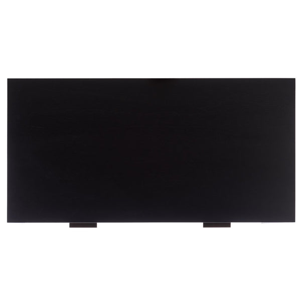Safavieh JESSEY 2 Drawer Wood Desk - Modern Design with Spacious Storage for Stylish Home Office Setup Black / Brass SFV4236A