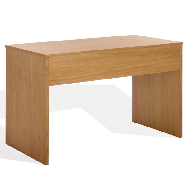 Safavieh JESSEY 2 Drawer Wood Desk - Modern Design with Spacious Storage for Stylish Home Office Setup Natural / Black SFV4236B