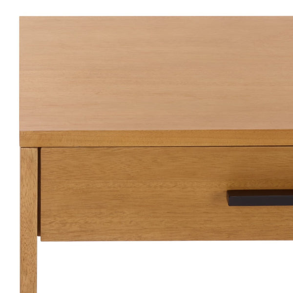 Safavieh JESSEY 2 Drawer Wood Desk - Modern Design with Spacious Storage for Stylish Home Office Setup Natural / Black SFV4236B