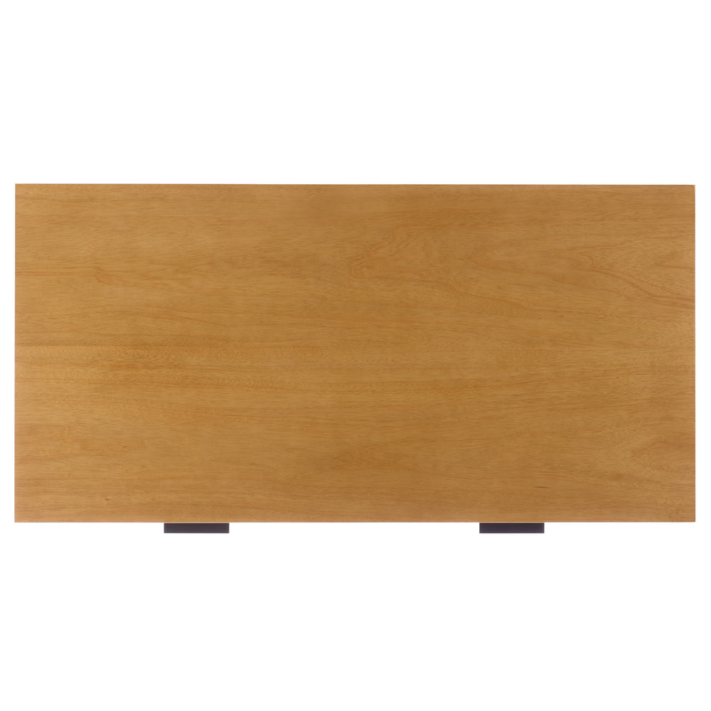 Safavieh Jessey 2 Drawer Wood Desk - Elegant Storage Solution For Stylish Home Or Office Workspace Decor Natural ,Black Wood ,Metal Sfv4236b