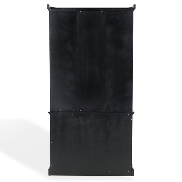 Safavieh Haylina 4 Shelf Wood Bookcase – Elegant Design For Organized Living In Modern Spaces And Style Black Wood ,Metal Sfv4237a-2bx