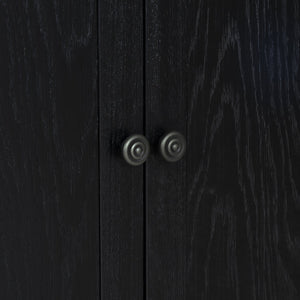 Safavieh Haylina 4 Shelf Wood Bookcase – Elegant Design For Organized Living In Modern Spaces And Style Black Wood ,Metal Sfv4237a-2bx