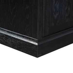 Safavieh Haylina 4 Shelf Wood Bookcase – Elegant Design For Organized Living In Modern Spaces And Style Black Wood ,Metal Sfv4237a-2bx