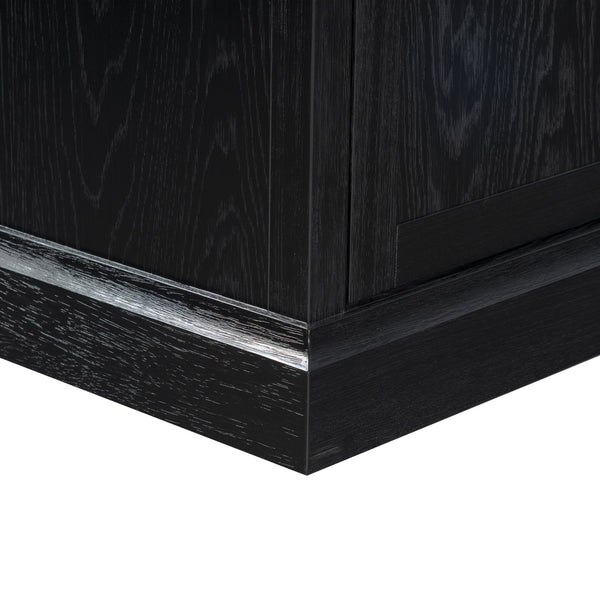 Safavieh Haylina 4 Shelf Wood Bookcase – Elegant Design For Organized Living In Modern Spaces And Style Black Wood ,Metal Sfv4237a-2bx