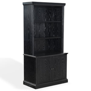 Safavieh Haylina 4 Shelf Wood Bookcase – Elegant Design For Organized Living In Modern Spaces And Style Black Wood ,Metal Sfv4237a-2bx