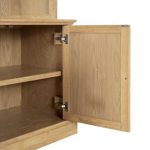 Safavieh Haylina 4 Shelf Wood Bookcase – Elegant Design For Organized Living In Modern Spaces And Style Natural ,Black Wood ,Metal Sfv4237b-2bx