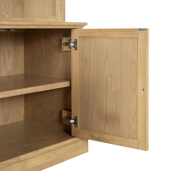 Safavieh Haylina 4 Shelf Wood Bookcase – Elegant Design For Organized Living In Modern Spaces And Style Natural ,Black Wood ,Metal Sfv4237b-2bx