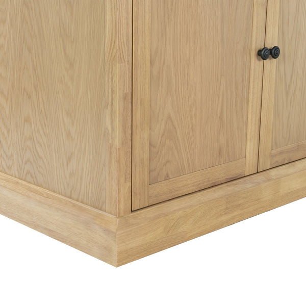 Safavieh Haylina 4 Shelf Wood Bookcase – Elegant Design For Organized Living In Modern Spaces And Style Natural ,Black Wood ,Metal Sfv4237b-2bx