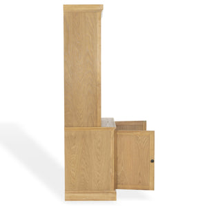 Safavieh Haylina 4 Shelf Wood Bookcase – Elegant Design For Organized Living In Modern Spaces And Style Natural ,Black Wood ,Metal Sfv4237b-2bx