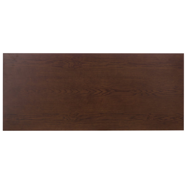 Safavieh Francesco 4 Drawer Wood Desk – Elegant Design With Durable Construction For A Stylish Workspace Upgrade Walnut ,Brass Wood ,Metal Sfv4239a-2bx