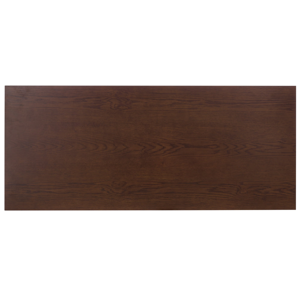 Safavieh Francesco 4 Drawer Wood Desk – Elegant Design With Durable Construction For A Stylish Workspace Upgrade Walnut ,Brass Wood ,Metal Sfv4239a-2bx