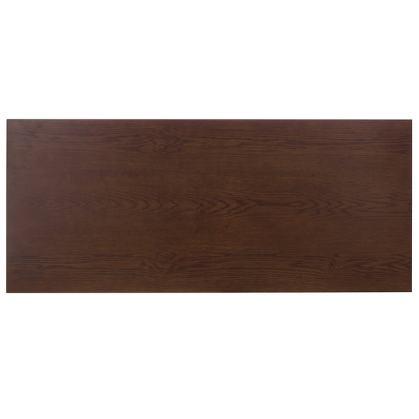 Safavieh Francesco 4 Drawer Wood Desk – Elegant Design With Durable Construction For A Stylish Workspace Upgrade Walnut ,Brass Wood ,Metal Sfv4239a-2bx