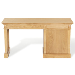 Safavieh Francesco 4 Drawer Wood Desk – Elegant Design With Durable Construction For A Stylish Workspace Upgrade Natural ,Black Wood ,Metal Sfv4239b-2bx