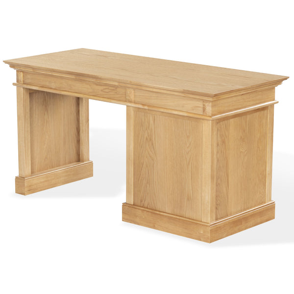 Safavieh Francesco 4 Drawer Wood Desk – Elegant Design With Durable Construction For A Stylish Workspace Upgrade Natural ,Black Wood ,Metal Sfv4239b-2bx