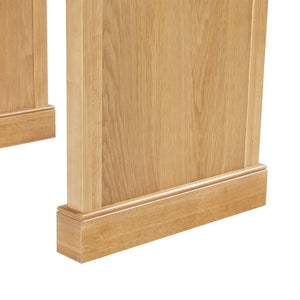 Safavieh Francesco 4 Drawer Wood Desk – Elegant Design With Durable Construction For A Stylish Workspace Upgrade Natural ,Black Wood ,Metal Sfv4239b-2bx